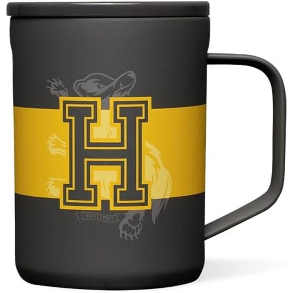 2 Pack- Corkcicle Harry Potter Hufflepuff Coffee Mug- Insulated Cup With Lid